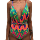 2019 Sexy Floral One Piece Swimsuit Women Plus Size Backless Brazilian Monokini Swimwear Women Trikini Bathing Suit Swimming