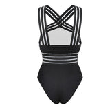 Neck Bandage Cross Back Female Brazilian Swimming Suit