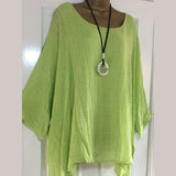 4XL 5XL Plus Size Casual Womens Tops And Blouses Loose O Neck Women Blouses Batwing Long Sleeve Solid Women Tunic Ladies Tops