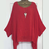 4XL 5XL Plus Size Casual Womens Tops And Blouses Loose O Neck Women Blouses Batwing Long Sleeve Solid Women Tunic Ladies Tops