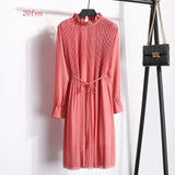 Women Dress Casual Long Sleeve Mid-Calf Party Dress Vintage Cute  And Elegant Clothing