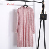 Women Dress Casual Long Sleeve Mid-Calf Party Dress Vintage Cute  And Elegant Clothing