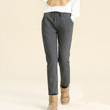 Winter Cashmere Warm Pants Women's Velvet Thick Lambskin