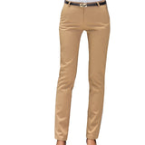 Pencil Pants High Waist Ladies Office Trousers Casual Female Slim Bodycon Pants Elastic
