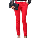 Pencil Pants High Waist Ladies Office Trousers Casual Female Slim Bodycon Pants Elastic