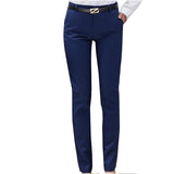 Pencil Pants High Waist Ladies Office Trousers Casual Female Slim Bodycon Pants Elastic