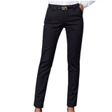 Pencil Pants High Waist Ladies Office Trousers Casual Female Slim Bodycon Pants Elastic