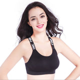 Women Sport Bra Top Black Padded Yoga Brassiere Fitness Sports Tank Top Female Sport Yoga Bra Push Up Sports Bra