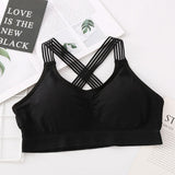 Women Yoga Sport Bra Women Shockproof Sexy Back Sports Bras Breathable Athletic Fitness Running Gym Vest Tops Sportswear Bras