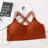 Women Yoga Sport Bra Women Shockproof Sexy Back Sports Bras Breathable Athletic Fitness Running Gym Vest Tops Sportswear Bras