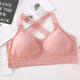 Women Yoga Sport Bra Women Shockproof Sexy Back Sports Bras Breathable Athletic Fitness Running Gym Vest Tops Sportswear Bras
