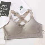 Women Yoga Sport Bra Women Shockproof Sexy Back Sports Bras Breathable Athletic Fitness Running Gym Vest Tops Sportswear Bras