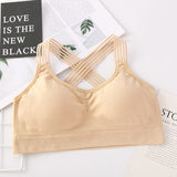 Women Yoga Sport Bra Women Shockproof Sexy Back Sports Bras Breathable Athletic Fitness Running Gym Vest Tops Sportswear Bras